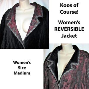 Koos of Course Women's REVERSIBLE Jacket in Size Medium